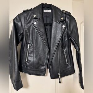 H&M girls biker jacket